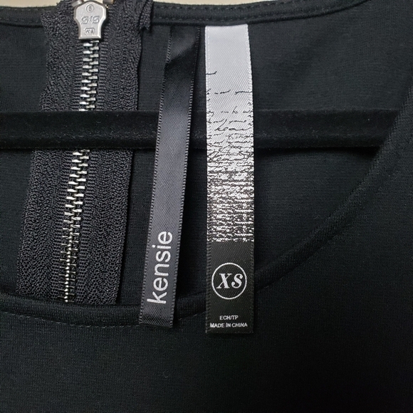 KENSIE Black Peplum Mini Skirt Dress - Picture 5 of 8